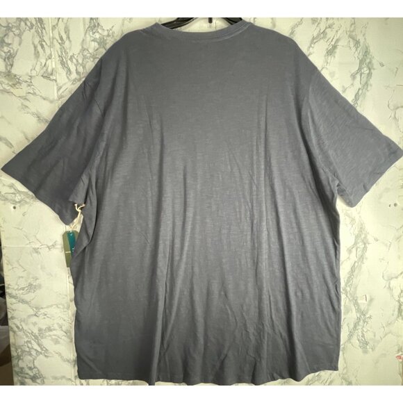 Mutual Weave 3XLT Mens Big and Tall Ombre Blue T-Shirt - Picture 2 of 9